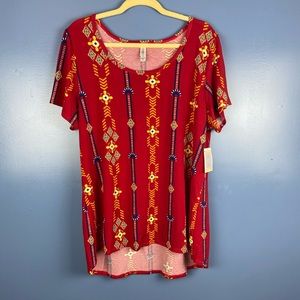 🍉LulaRoe| Floral Classic T Shirt Women’s Size 2xl